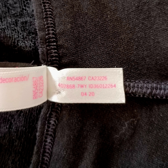 PINK Victoria's Secret Cheekster Tanga Black Cotton Panty, L - Picture 11 of 12